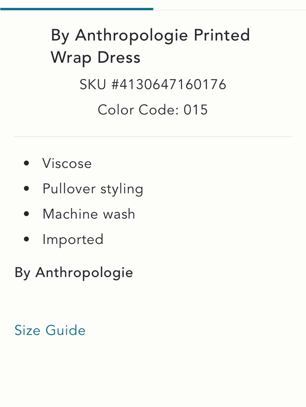 Anthropologie Printed Wrap Dress - Picture 7 of 9